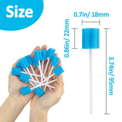 Close-up of soft sponge tip and plastic stick