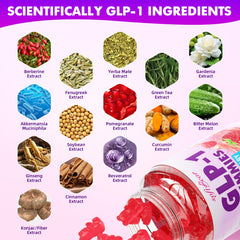Label highlighting GLP-1 support and probiotics