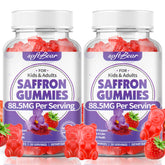 Softbear Saffron Gummies bottle front view