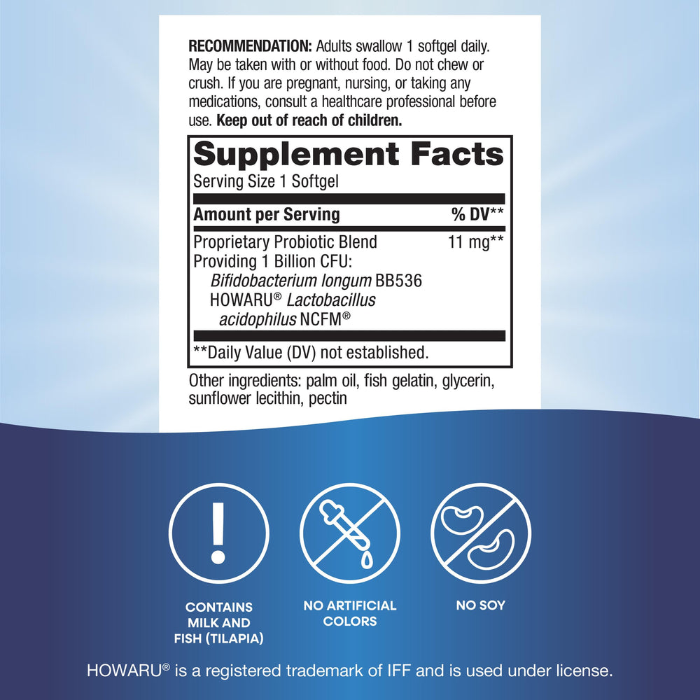 Illustration showing the triple-layer coating of probiotic pearls