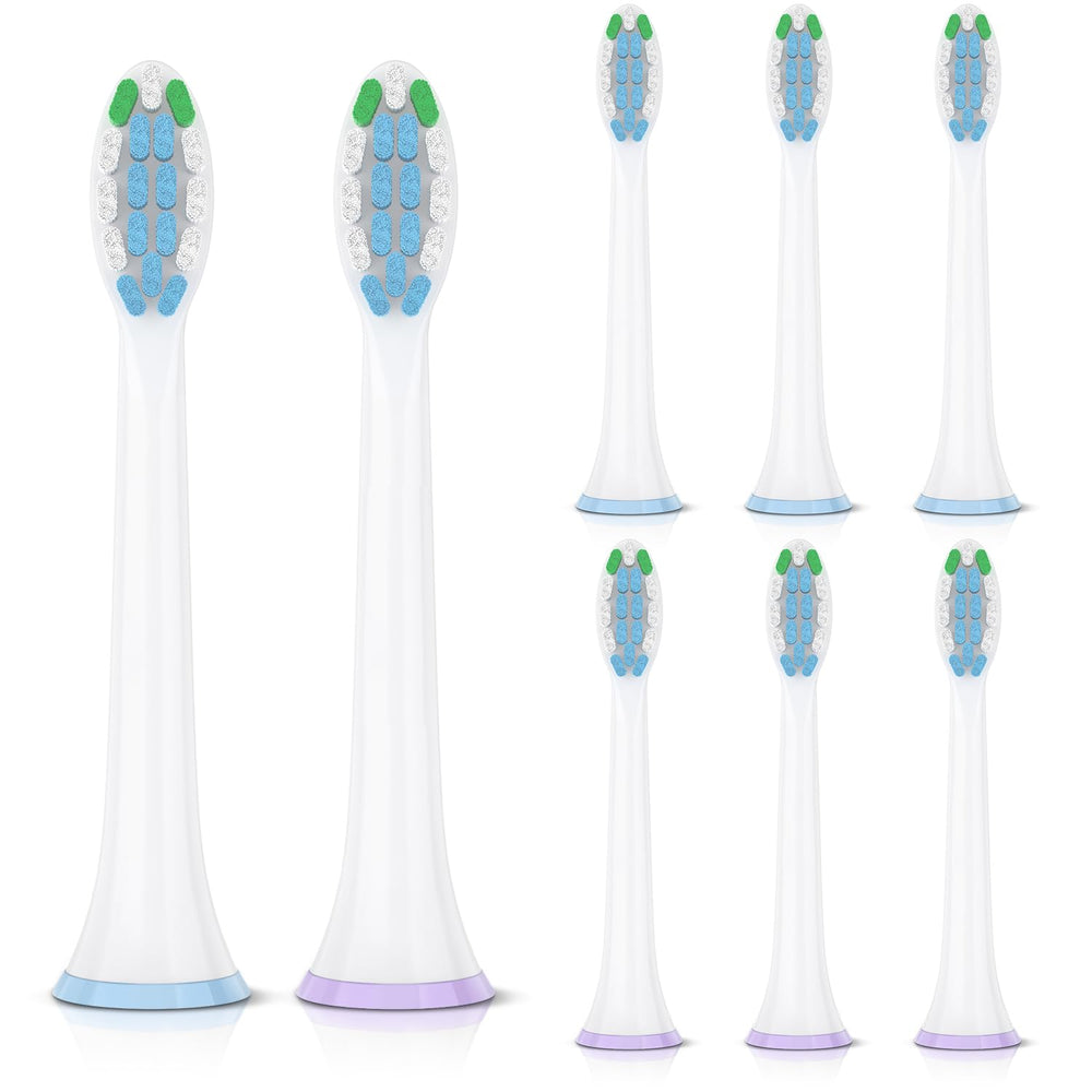 SOFUSHONG 8-pack Philips Sonicare replacement heads compatible with C1/C2/C3/A3/G2/G3/W3