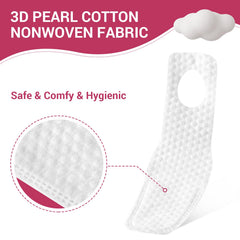 Dry application of SOFYFINE wipes