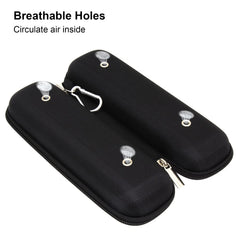 Aluminum buckle with dual zipper closure for secure travel