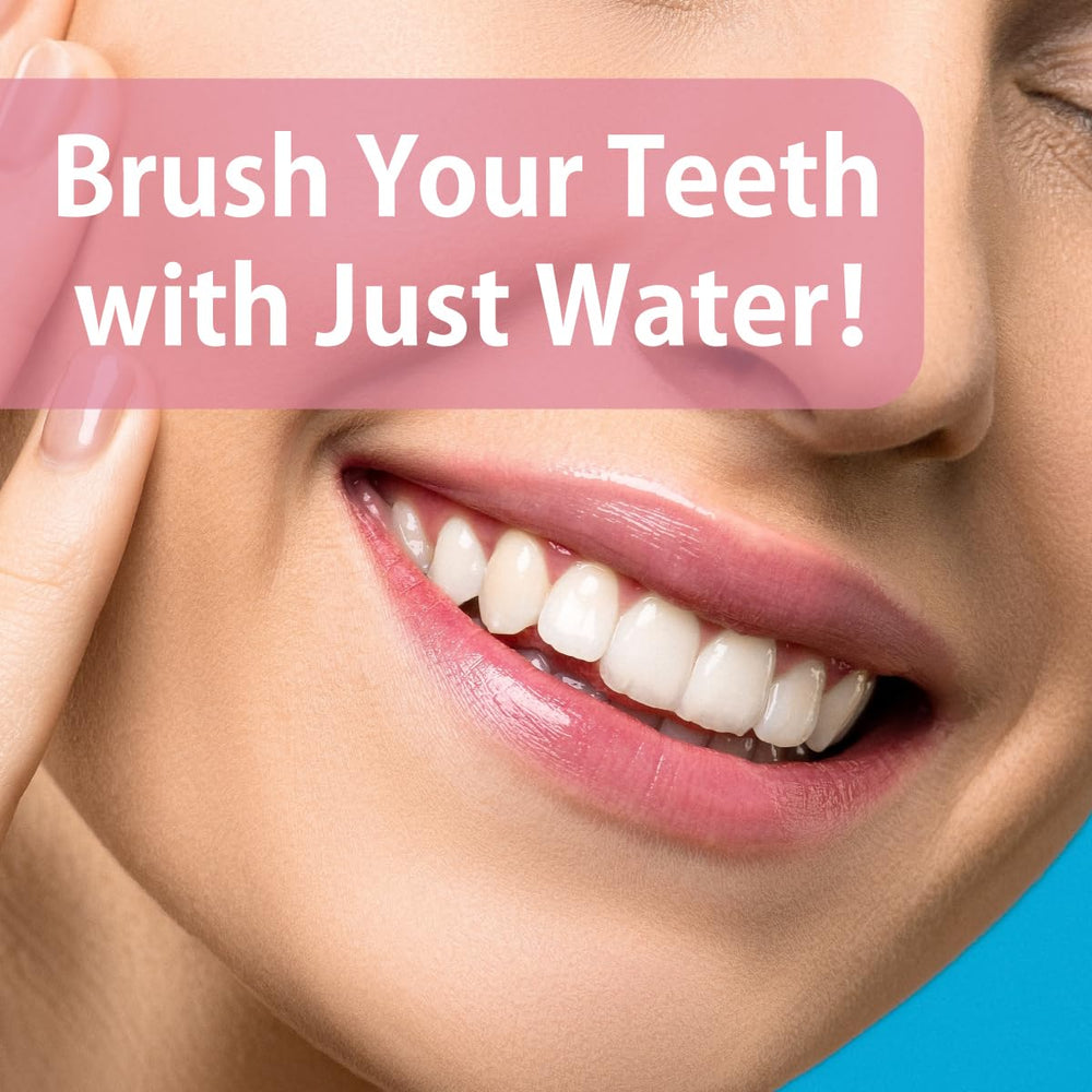 Product shot showing replacement heads beside Soladey Ionic toothbrush