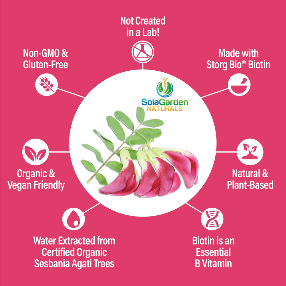 SolaGarden Naturals biotin capsules