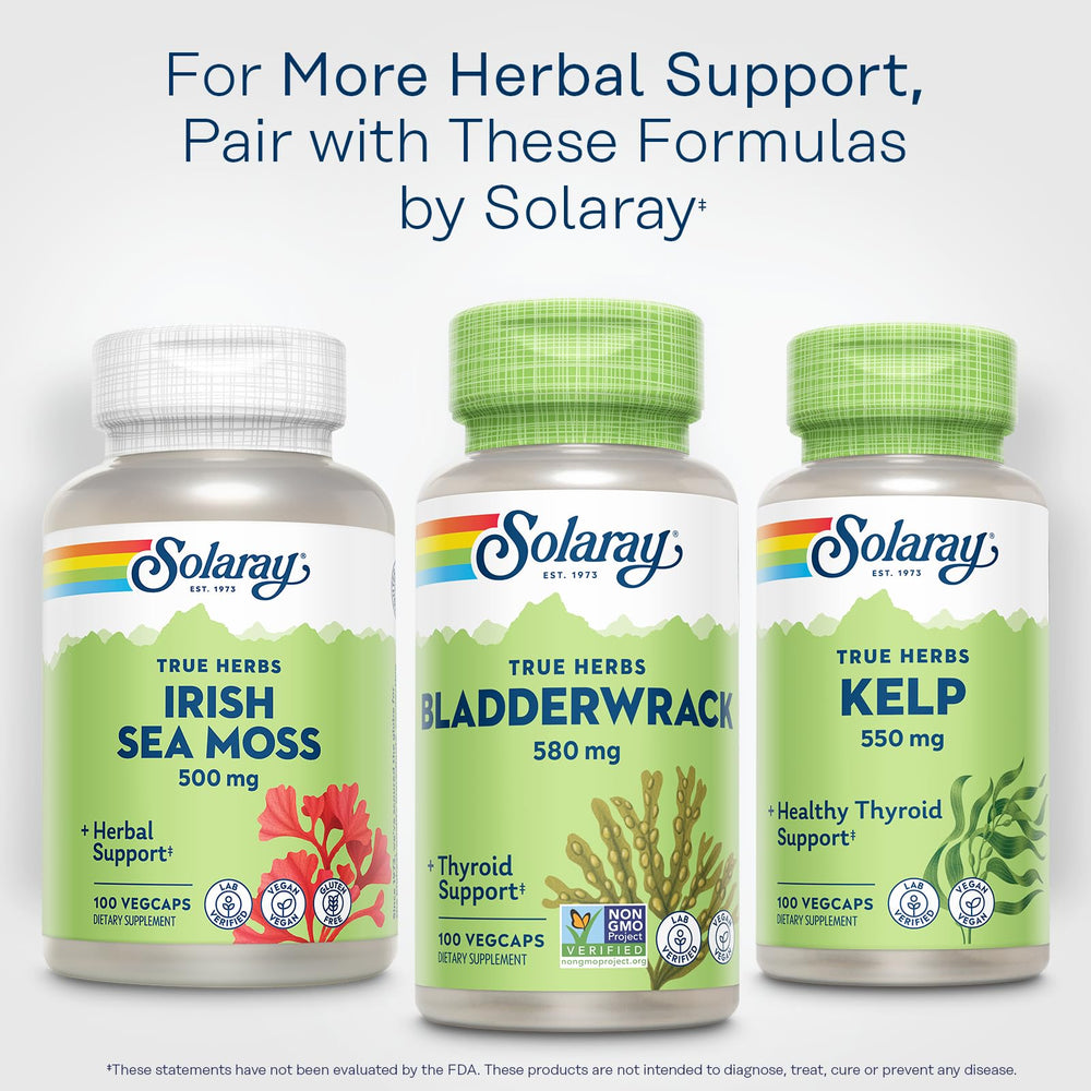 100 servings SOLARAY bladderwrack seaweed supplement image