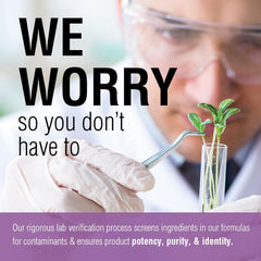 Lab verified potency and purity seal