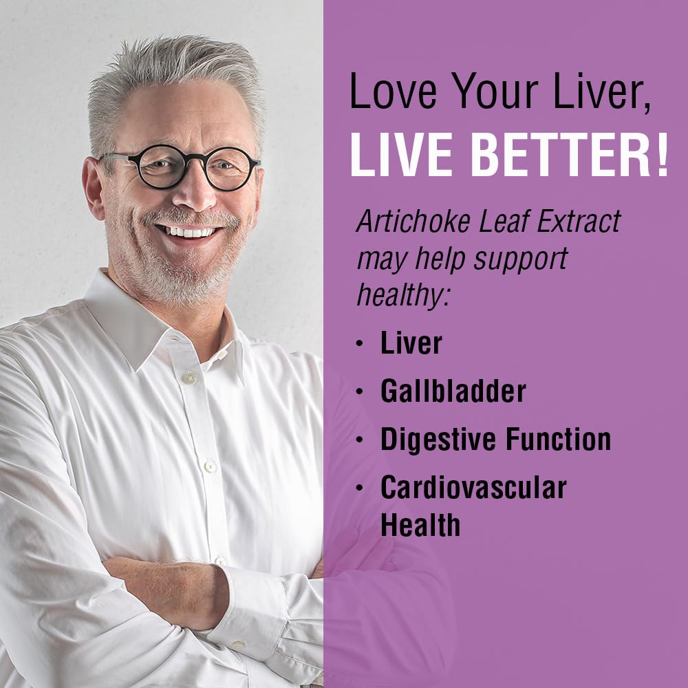 Capsules of SOLARAY Artichoke Leaf Extract 600mg (60 VegCaps)