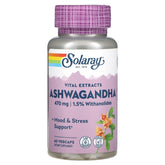 Solaray Ashwagandha 470 mg bottle with 60 VegCaps