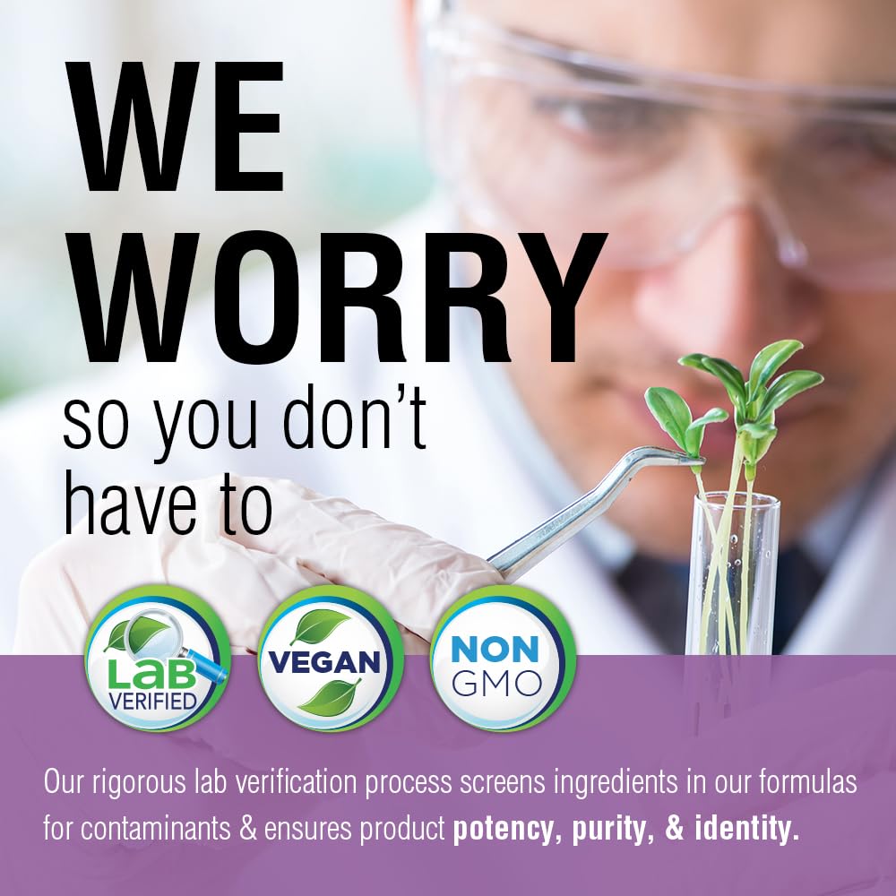 Non-GMO vegan certification and potency details on SOLARAY label