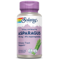 SOLARAY Asparagus Rhizome Extract bottle with 60 vegan capsules front view