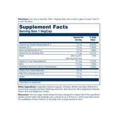 Tablets of SOLARAY Vitamin B-Complex 75mg