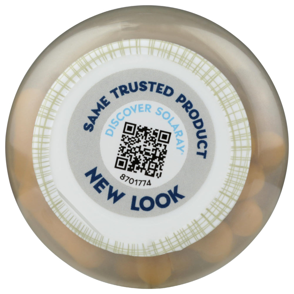 Solaray B-Complex base ingredients image emphasizes rice-based formulation