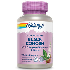 SOLARAY Black Cohosh root & extract 545mg bottle front view