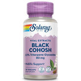 SOLARAY Black Cohosh Root Extract 80 mg bottle with 30 vegan capsules