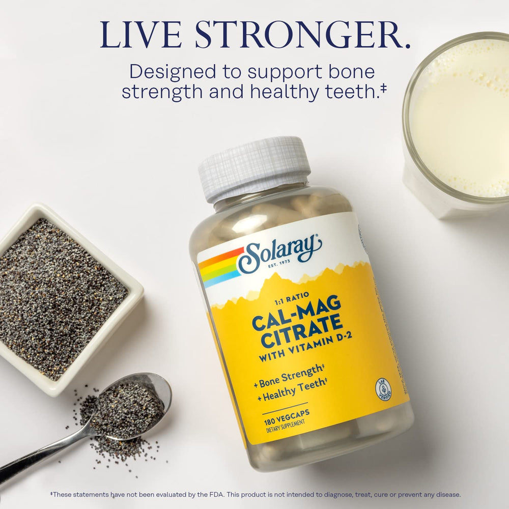 Bone health concept image for SOLARAY supplement
