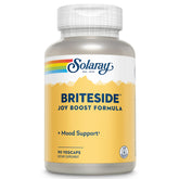 SOLARAY BriteSide 90 vegetarian capsules bottle featuring mood-support blend with St. John’s Wort and DLPA