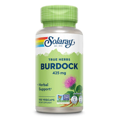 SOLARAY Burdock Root 425 mg bottle front label
