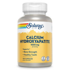 Bottle of Solaray Calcium Hydroxyapatite 1000mg capsules
