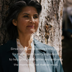 Infographic showing 2:1 calcium to magnesium ratio (1000mg Ca / 500mg Mg)