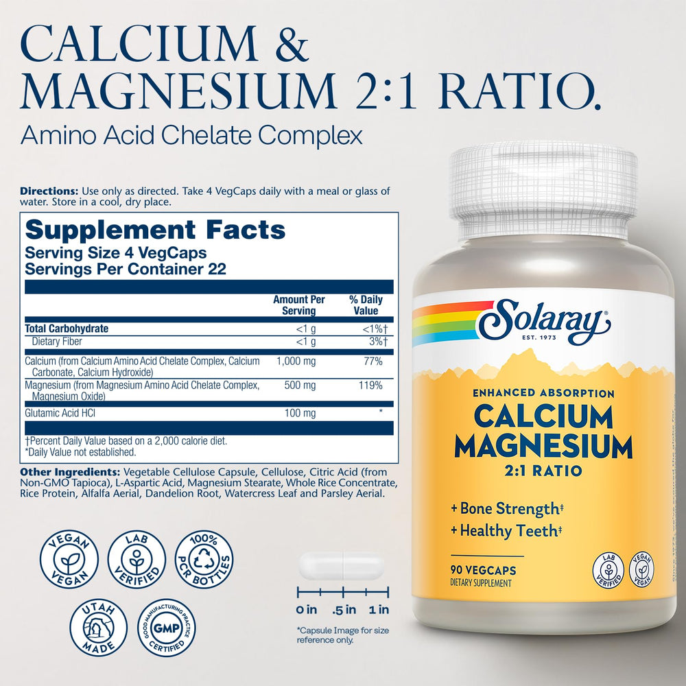 Illustration of glutamic acid boosting calcium and magnesium absorption