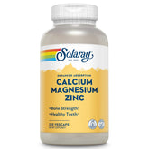 SOLARAY Calcium Magnesium Zinc supplement bottle