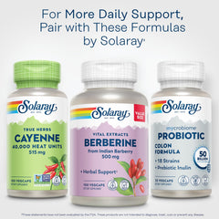 100-serving bottle of SOLARAY Cayenne Pepper Capsules with Capsaicin