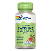 SOLARAY Cayenne Pepper 450 mg bottle label