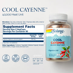 Cayenne Pepper capsules showing 90 servings