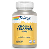 SOLARAY Choline & Inositol 250 mg bottle label