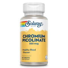 Solaray Chromium Picolinate Tablets 500 mcg – 60 count (hero)