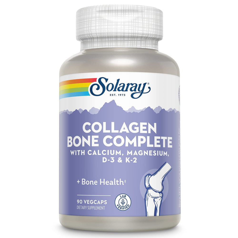 SOLARAY Collagen Bone Complete bottle and capsules