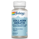 Solaray Collagen Keratin 60 capsules bottle hero image