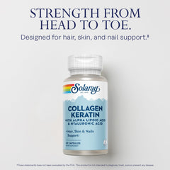 Solaray Collagen Keratin supporting hair skin and nails
