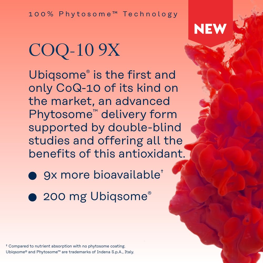 Label indicating vegan and soy-free CoQ-10