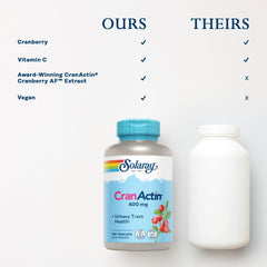 Cranactin cranberry AF extract capsules with bottle and label