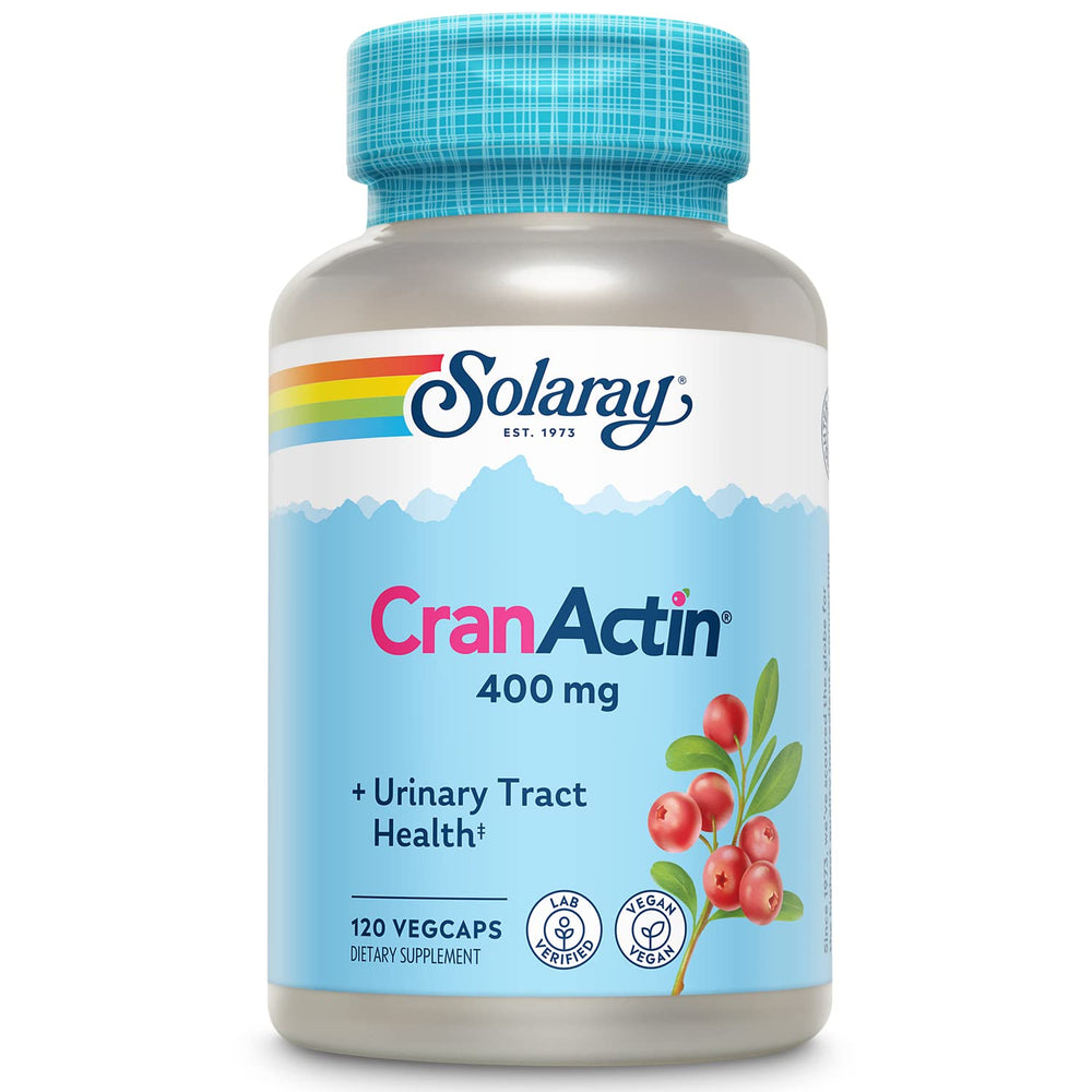 SOLARAY CranActin Cranberry Extract 400 mg bottle