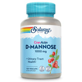 Label for SOLARAY D-Mannose 1000mg with CranActin Cranberry Extract