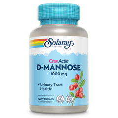 Label for SOLARAY D-Mannose 1000mg with CranActin Cranberry Extract