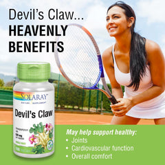 Graphic highlighting health benefits of Devils Claw 525mg