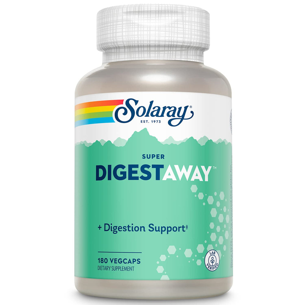 SOLARAY Digestaway bottle with 180 vegan capsules