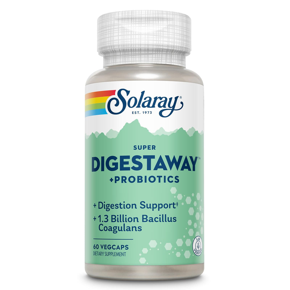 SOLARAY Digestaway product label with 60 servings