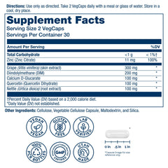 DIM 200mg label and key ingredients