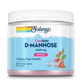 SOLARAY D-Mannose with CranActin Cranberry AF Extract Powder bottle on white background