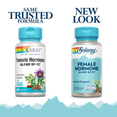 Close-up of SP-7C bottle label featuring Black Cohosh and herbs