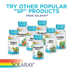 Lifestyle image showing Solaray SP-7C supplements on a shelf