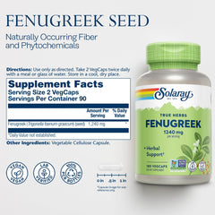 Fenugreek seeds and capsules
