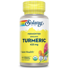 SOLARAY Fermented Turmeric Root 500mg bottle with 100 VegCaps