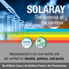 Non-GMO and lab-verified potency and purity claim for SOLARAY Carotene