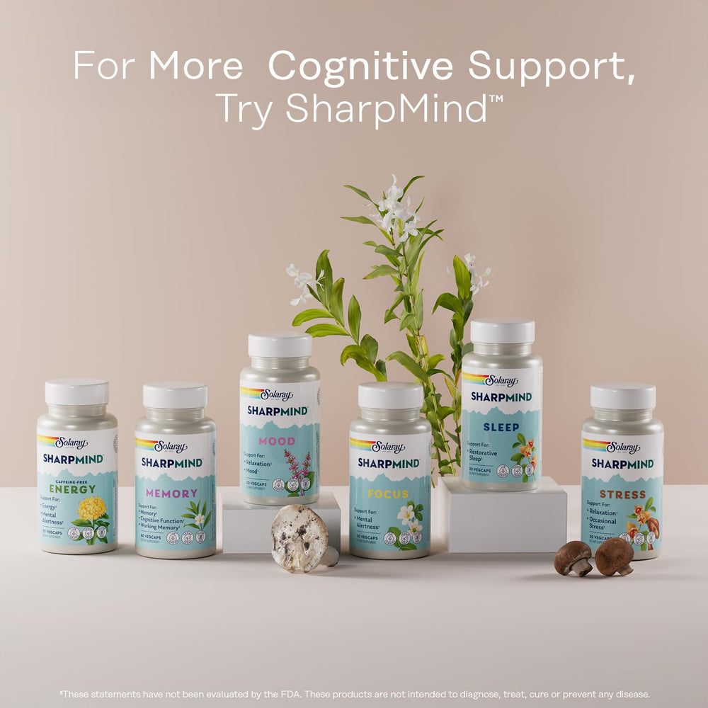 Sustainability and quality assurance icons on SOLARAY bottle